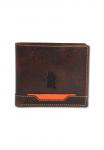 Кошелек DrachenLeder Wallet, Braun Orange/Brown - фото