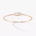 Браслет Messika Move Uno Pavé Flex MM, розовое золото/бриллианты - фото 2