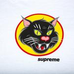 Футболка Supreme Black Cat Tee 'White', белый - фото 3