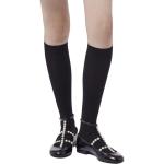 Носки женские Chanel выше колена, черный - фото