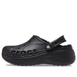 Кроссовки baya platform lined clog sandals 'black' Crocs, черный - фото