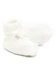Вязаные слиперы с бантом Tartine Et Chocolat, белый - фото 2