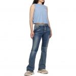 BALMAIN Женский синий топ Tank - фото 4