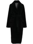 Manokhi пальто из овчины, черный - фото