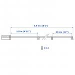 UTSUND УТСУНД Гирлянда, 12 светодиодов, для сада/с батарейным питанием черный IKEA - фото 5