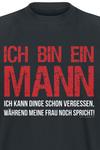 Футболка Sprüche Ich bin ein Mann, черный - фото 3