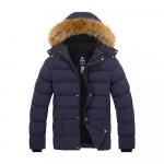 Пуховик Wantdo Winter Warm Snow with Faux Fur Hood, темно-синий - фото 2