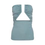 Топ Rick Owens Jersey Prong Bustier Top, Mouthwash - фото