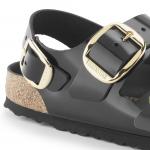 Сандалии Birkenstock Milano Big Buckle Natural Leather Patent, черный - фото 8