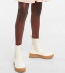 Кожаные челси Stella McCartney, Cream-Black - фото 4