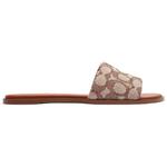 Шлепанцы женские коричневые Coach - фото 2