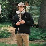 Disney Пуховик Unisex, Black Puffer Jacket Hooded[BM06] - фото 7