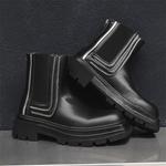 Ботинки Челси мужские черный Beidouniao - фото 8