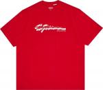 Футболка Supreme Shadow Script Short-Sleeve Top 'Red', красный - фото