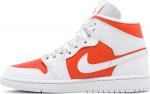 Кроссовки Wmns Air Jordan 1 Mid SE Bright Citrus, оранжевый - фото 3