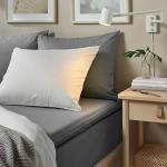 Простыня на резинке Ikea Ullvide 90x200 см, серый - фото 4