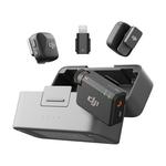 Беспроводная микрофонная система DJI Mic Mini (CN), 2 передатчика + 1 приемник + кейс + Lightning-адаптер, серый - фото
