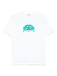 Футболка с логотипом MSGM Kids, белый - фото