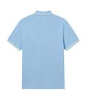 Поло с отделкой LACOSTE, голубой - фото 9