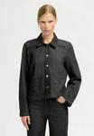 Блуза Selected Button-down blouse, Black Denim - фото