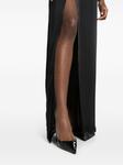 Maison Close атласная юбка с запахом, черный - фото 5