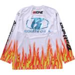 A BATHING APE Футболка Bape Flame Pattern Multilogo Relaxed Fit - фото 4