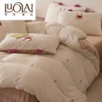 LUOLAI HOME Простыня 2,65x2,4 м, пододеяльник 2,2x2,4 м, белый - фото