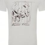 Футболка мужская Alexander McQueen, белая - фото 5