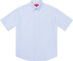 Рубашка Supreme Loose Fit Short-Sleeve Oxford 'Light Blue', синий - фото