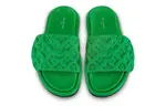 Шлепанцы женские Louis Vuitton с узором логотипа, зеленый - фото 4