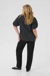 Блуза KAFFE CURVE Gina, черный - фото 4