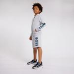 Серые шорты с логотипом BOSS, серый - фото 5