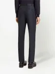 Шерстяные брюки строгого кроя Zegna, синий - фото 3