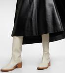 Сапоги из кожи Mallo до колена Chloé, Eggshell - фото 4