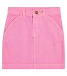 Джинсовая юбка la jupe de nimes Jacquemus Enfant, розовый - фото