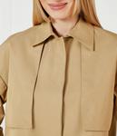 Куртка женская Calvin Klein свободная короткая, бежевый - фото 4