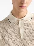 Рубашка поло рыхлой вязки Prada, нейтральный - фото 4