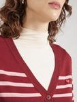 Вязаный кардиган VERO MODA VMDORY, Wine red - фото 3