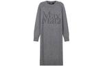 Женское серое платье с длинными рукавами 'S MAX MARA, серый - фото 3