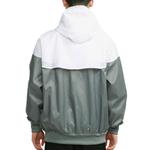 Nike Куртка WINDRUNNER мужская серая белая, Gray White - фото 8