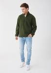 Джемпер Pier One BASIC SHERPA FLEECE TROYER, Dark Green - фото 2