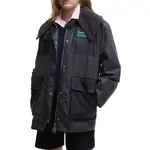 BARBOUR Вощёное пальто Ganni X, Gray - фото 6