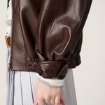 Блузон из наппы MIU MIU, сиенна - фото 5