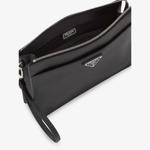 Мешочек из сафьяновой кожи с логотипом Prada, черный - фото 4