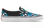 Кроссовки classic slip-on 'butterfly checkerboard' Vans, синий - фото 2