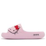 Тапочки x hellow kitty adilette ayoon слайдеры Adidas, розовый - фото