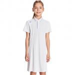 Детское платье, тонкие, средней длины Descente, wt-bright белый tpg - фото