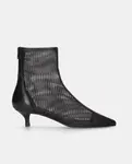 Женские ботильоны Harriet из сетки и черной кожи наппа Mascaró, черный - фото