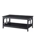 Журнальный столик Omega с полкой Convenience Concepts, black - фото