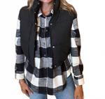 Хавен Пуховик жилет черный LOVE TREE - фото